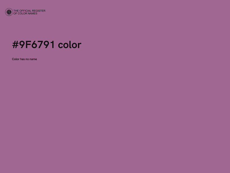 #9F6791 color image