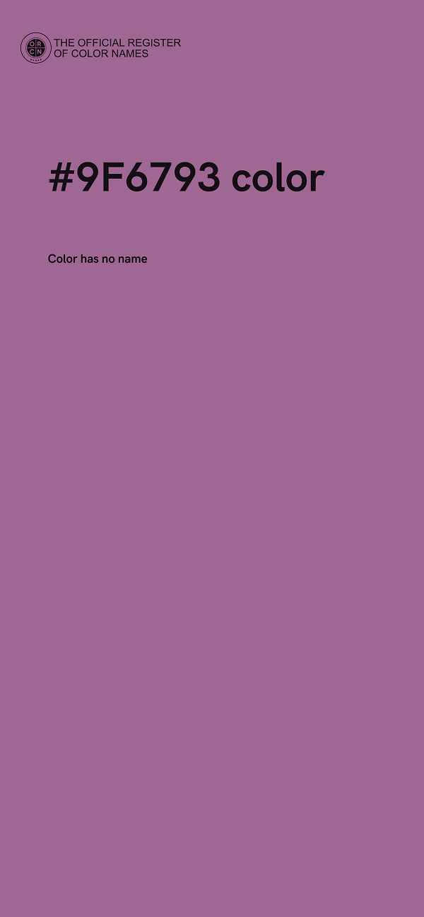 #9F6793 color image