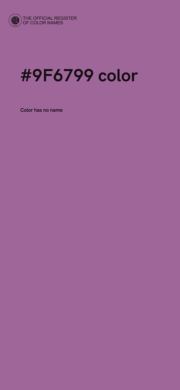 #9F6799 color image