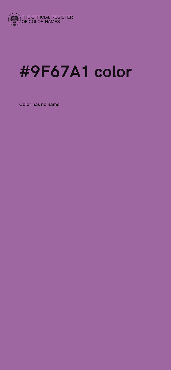 #9F67A1 color image