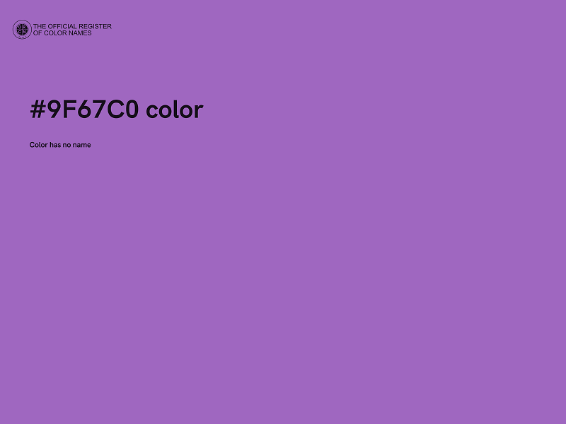 #9F67C0 color image