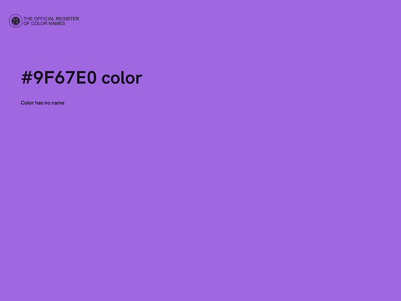 #9F67E0 color image