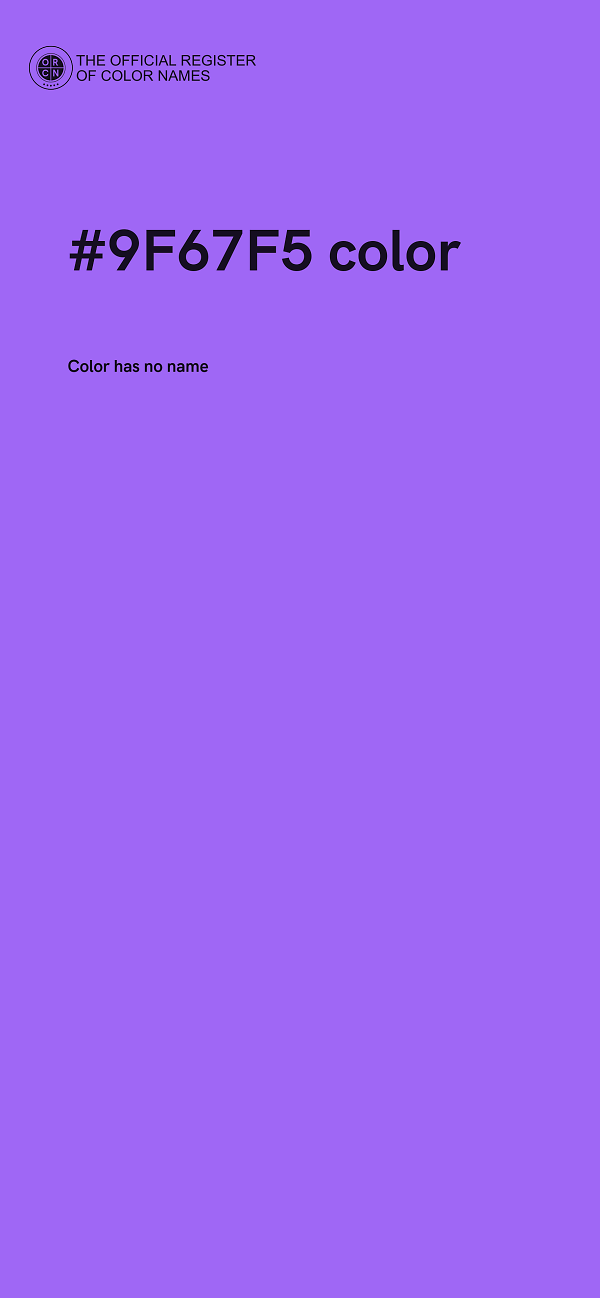 #9F67F5 color image
