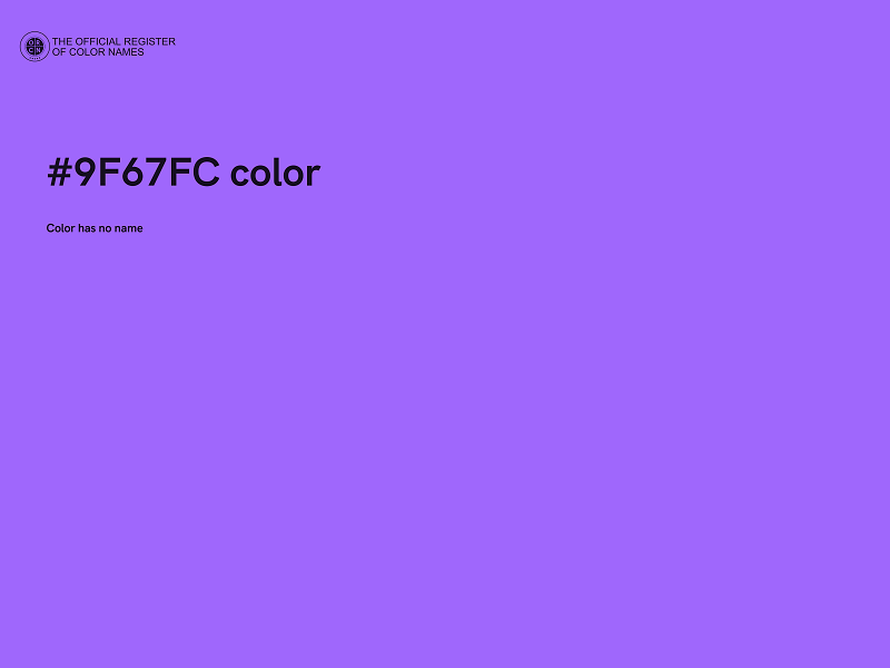 #9F67FC color image