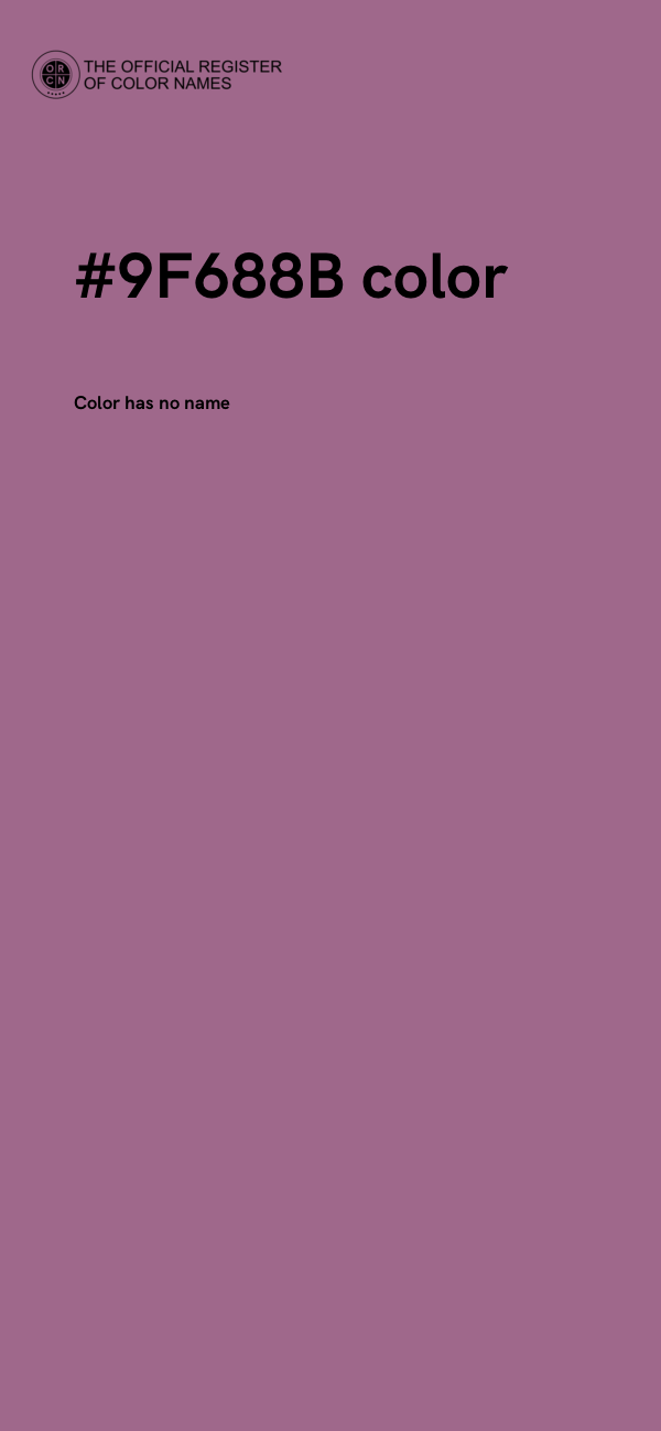 #9F688B color image