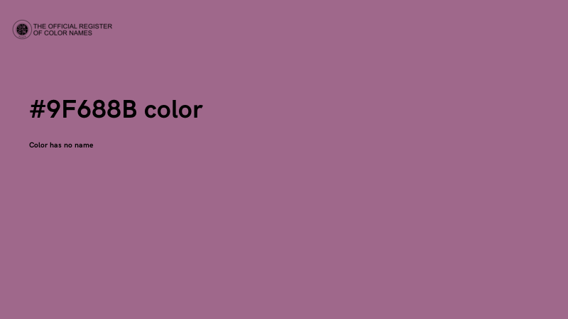 #9F688B color image