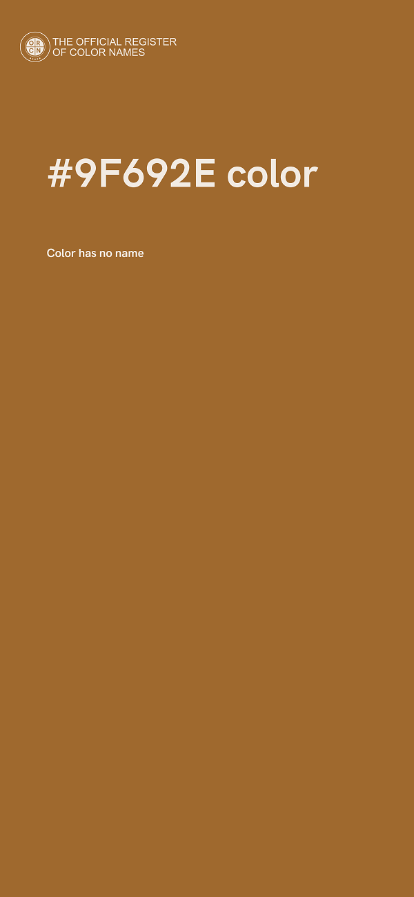 #9F692E color image