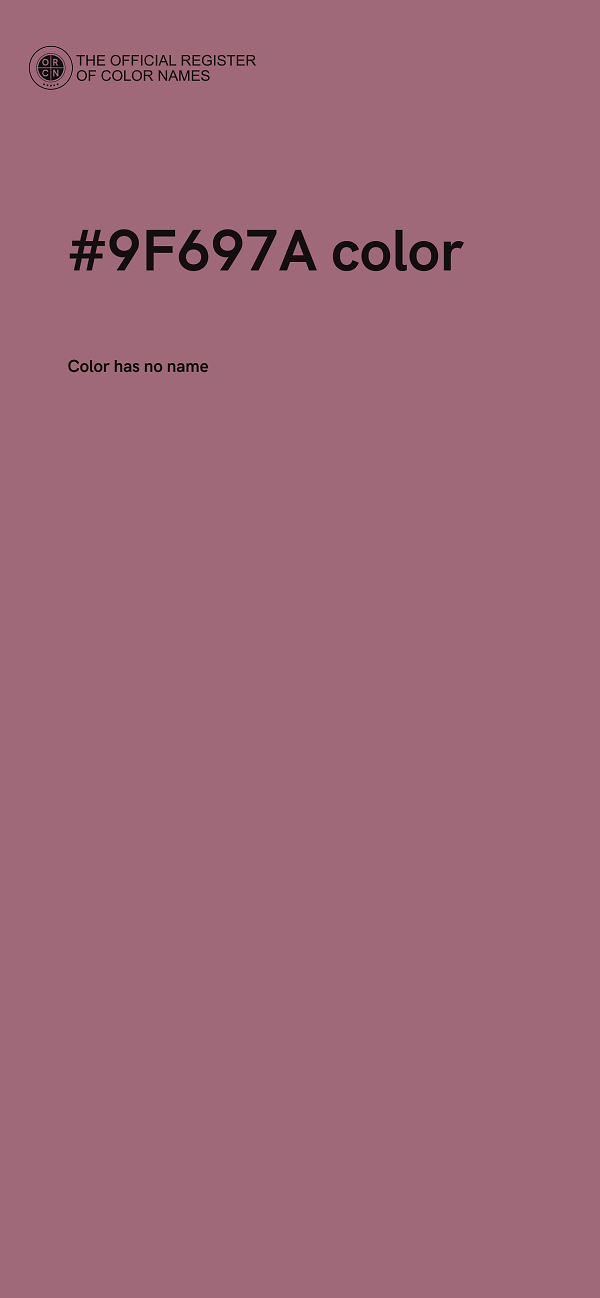 #9F697A color image