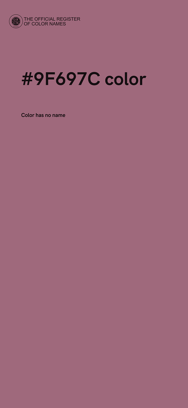 #9F697C color image