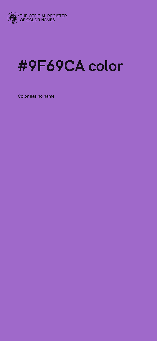 #9F69CA color image