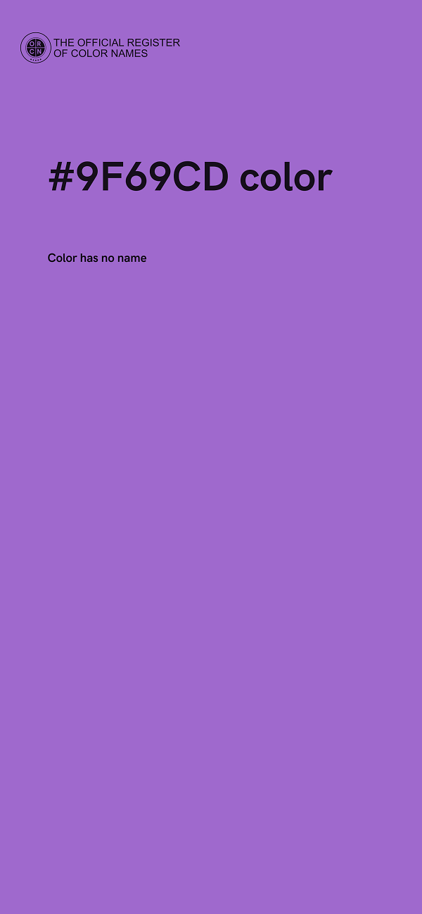#9F69CD color image