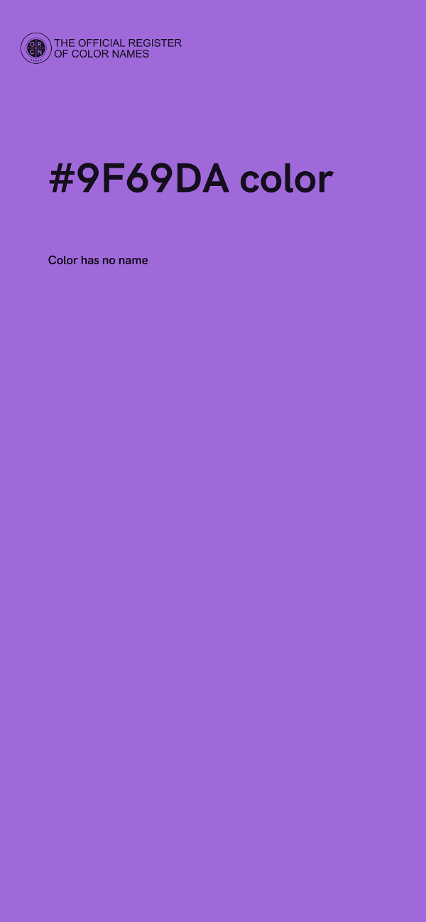 #9F69DA color image