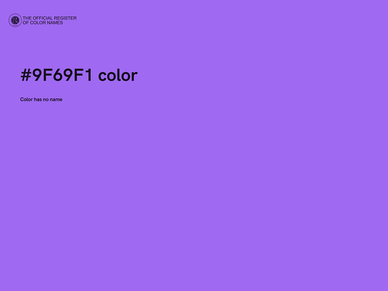 #9F69F1 color image