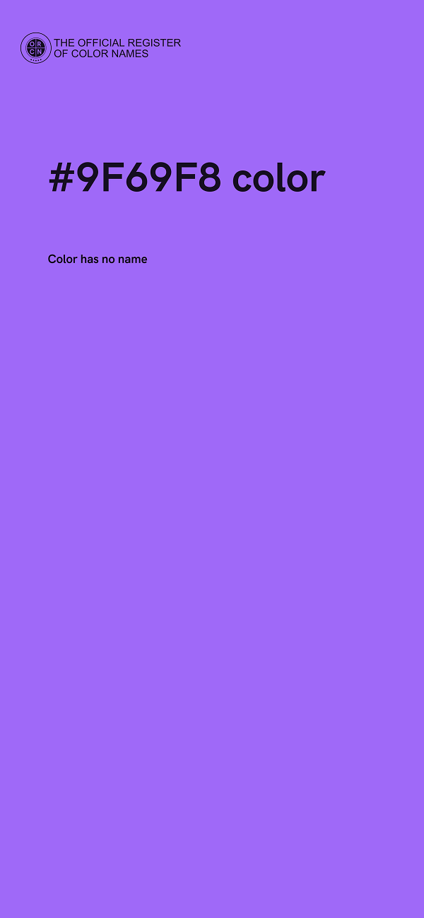 #9F69F8 color image
