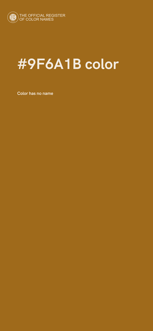 #9F6A1B color image