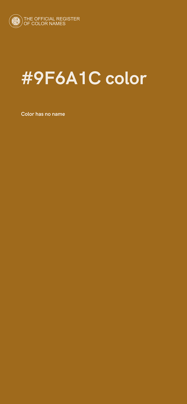 #9F6A1C color image