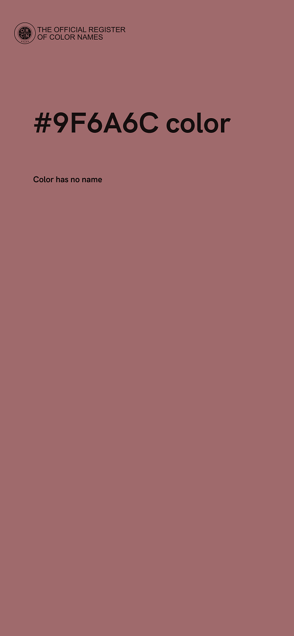 #9F6A6C color image