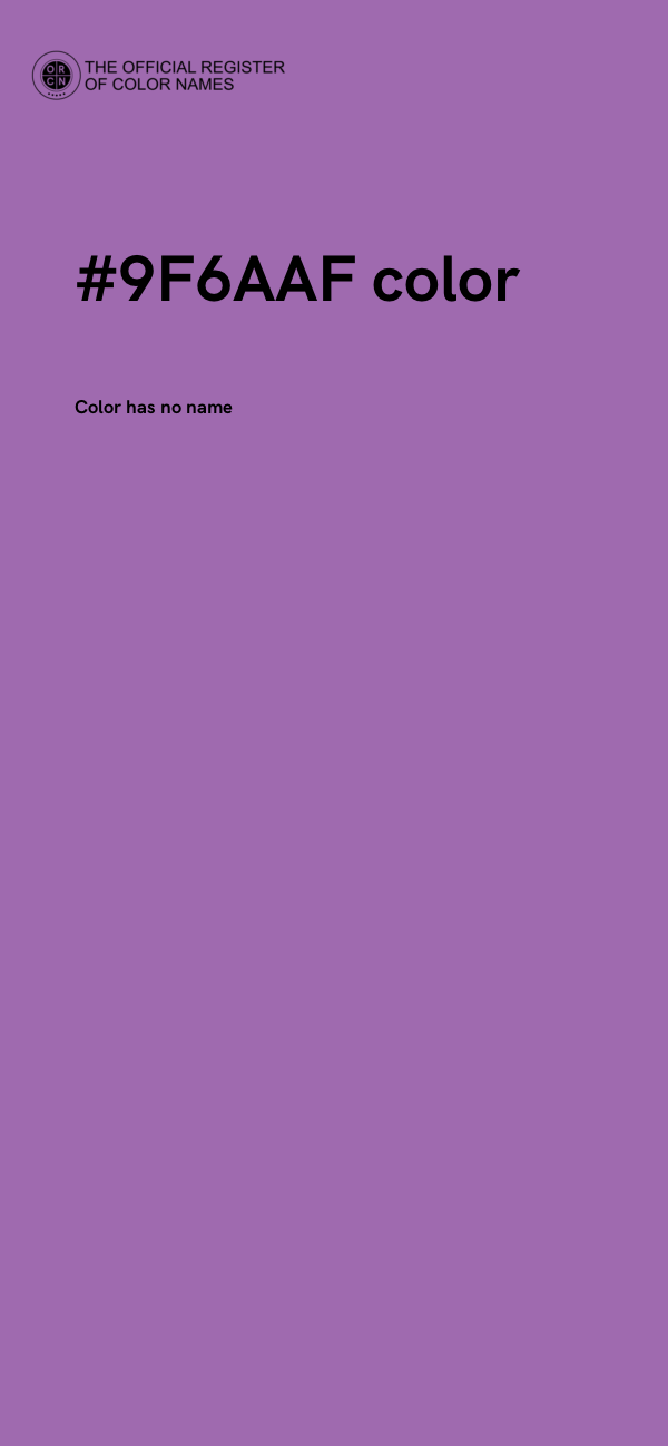 #9F6AAF color image