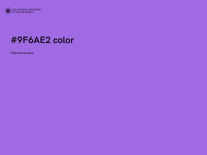 #9F6AE2 color image