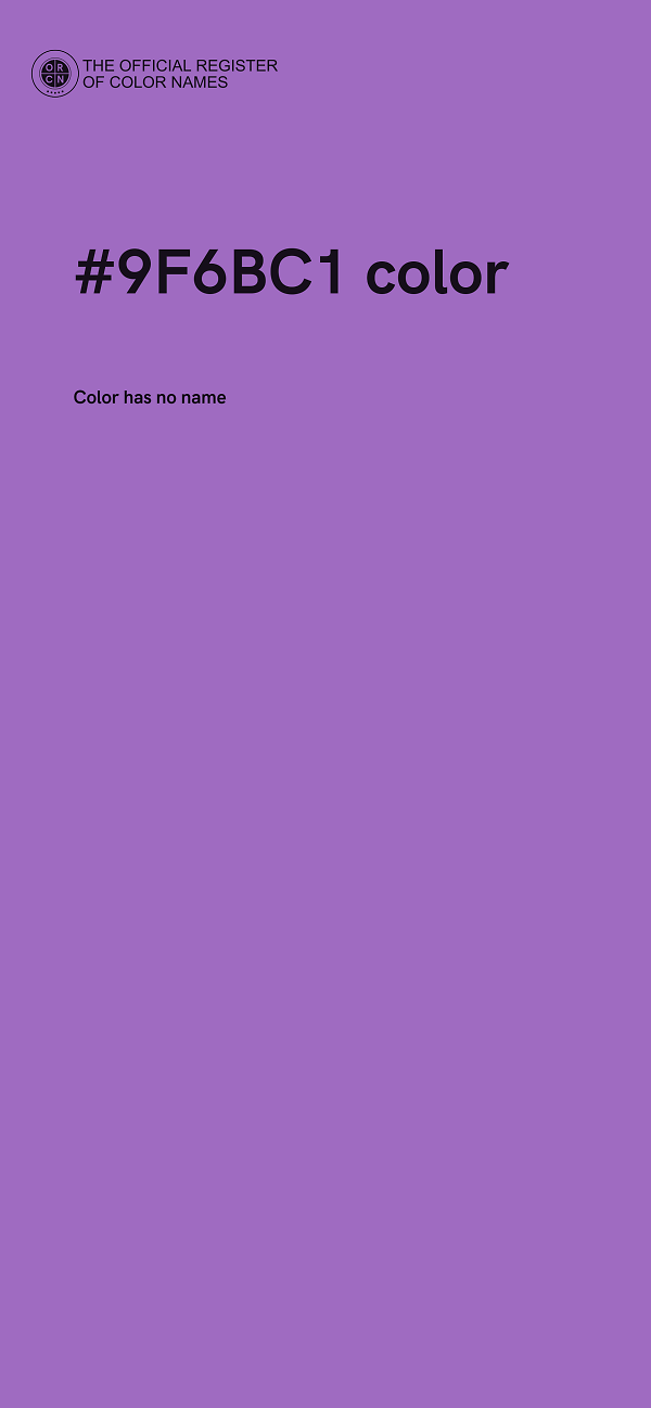 #9F6BC1 color image