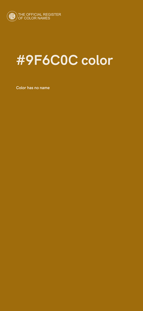 #9F6C0C color image