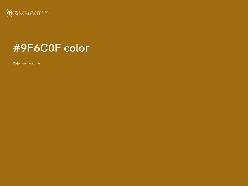 #9F6C0F color image