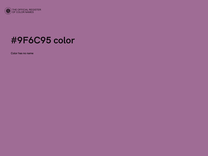 #9F6C95 color image