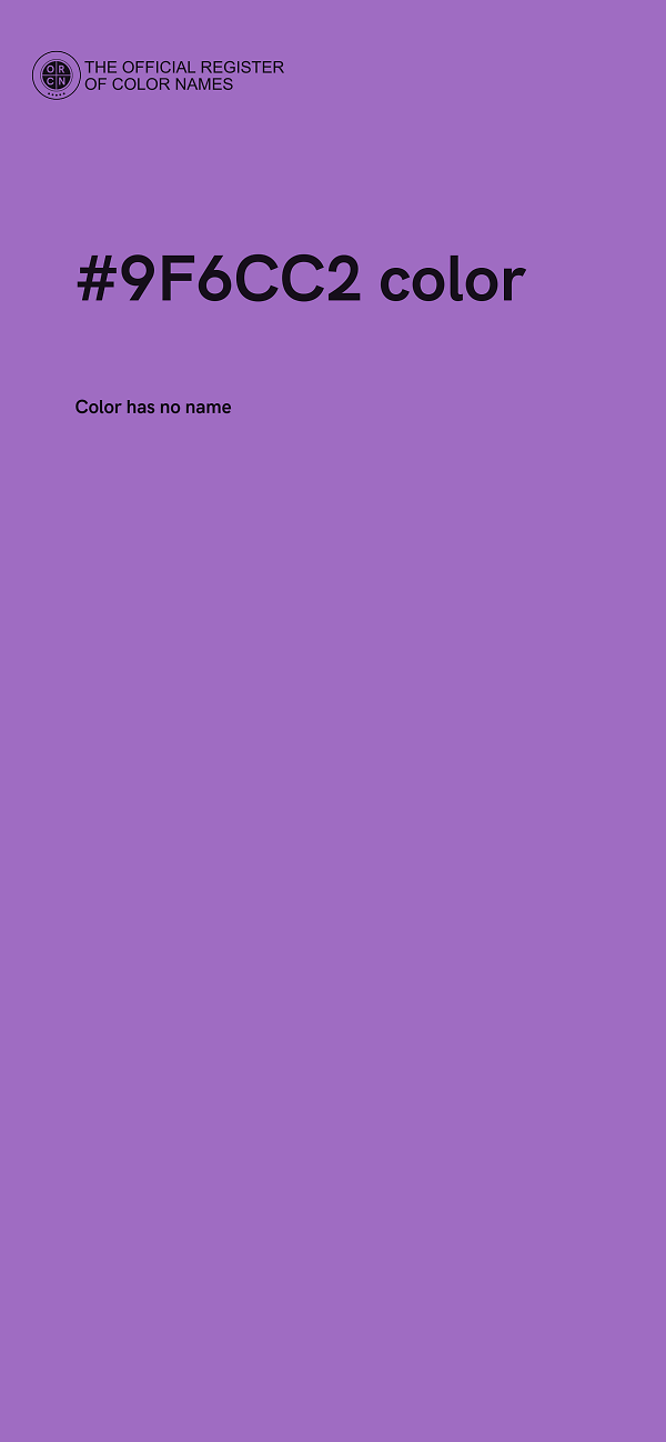 #9F6CC2 color image