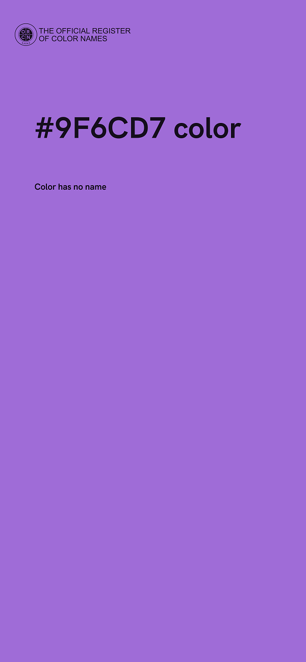 #9F6CD7 color image