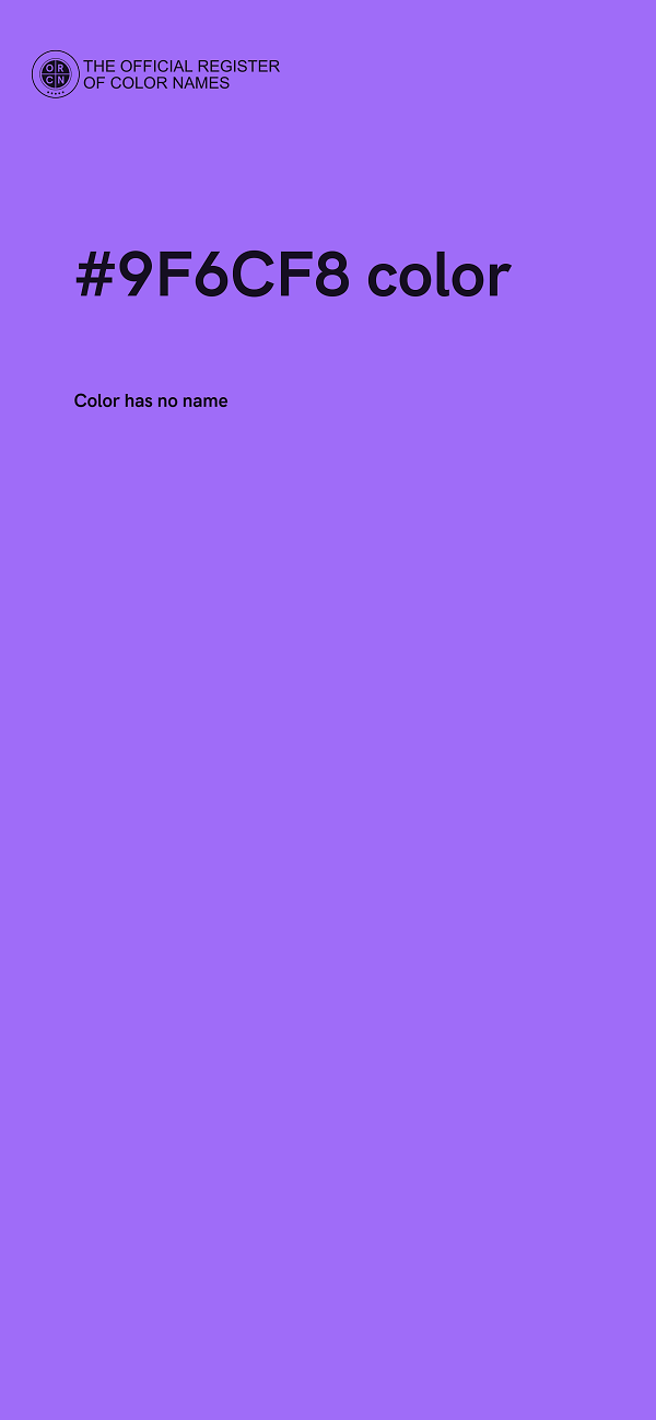 #9F6CF8 color image