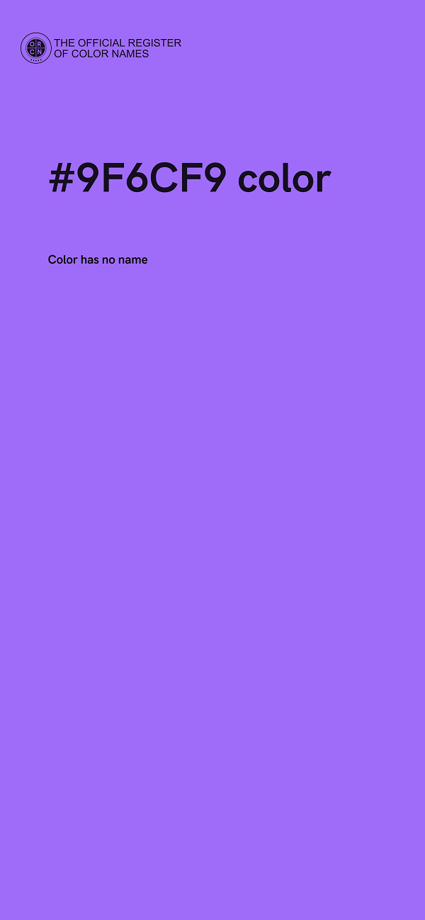 #9F6CF9 color image