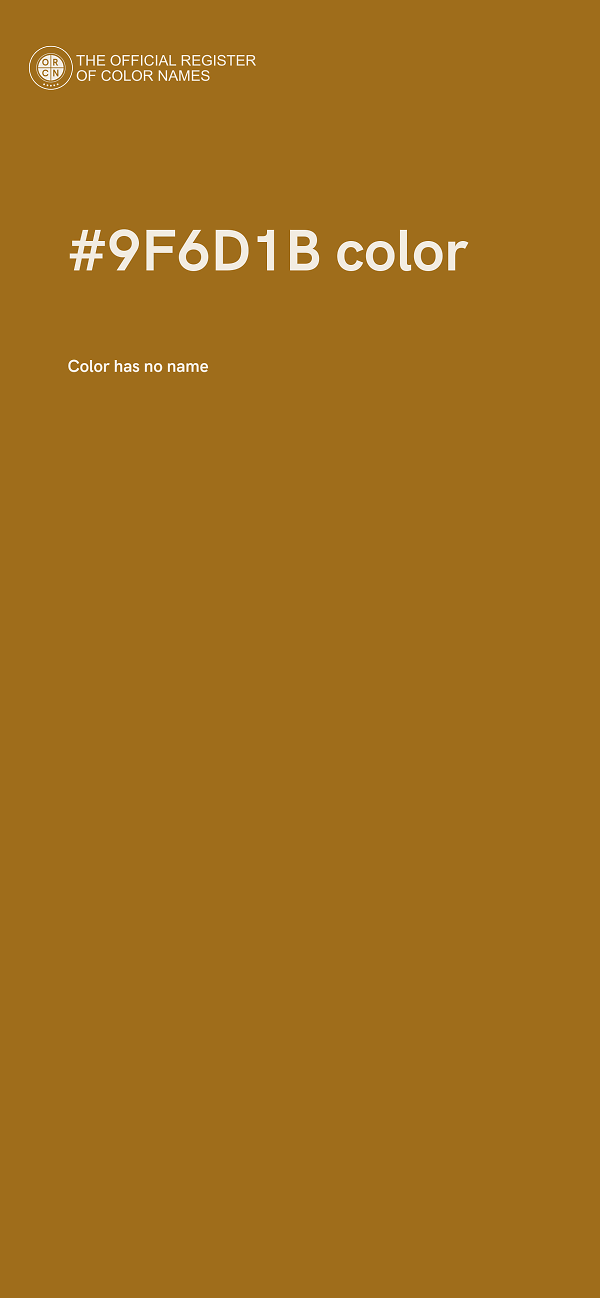 #9F6D1B color image