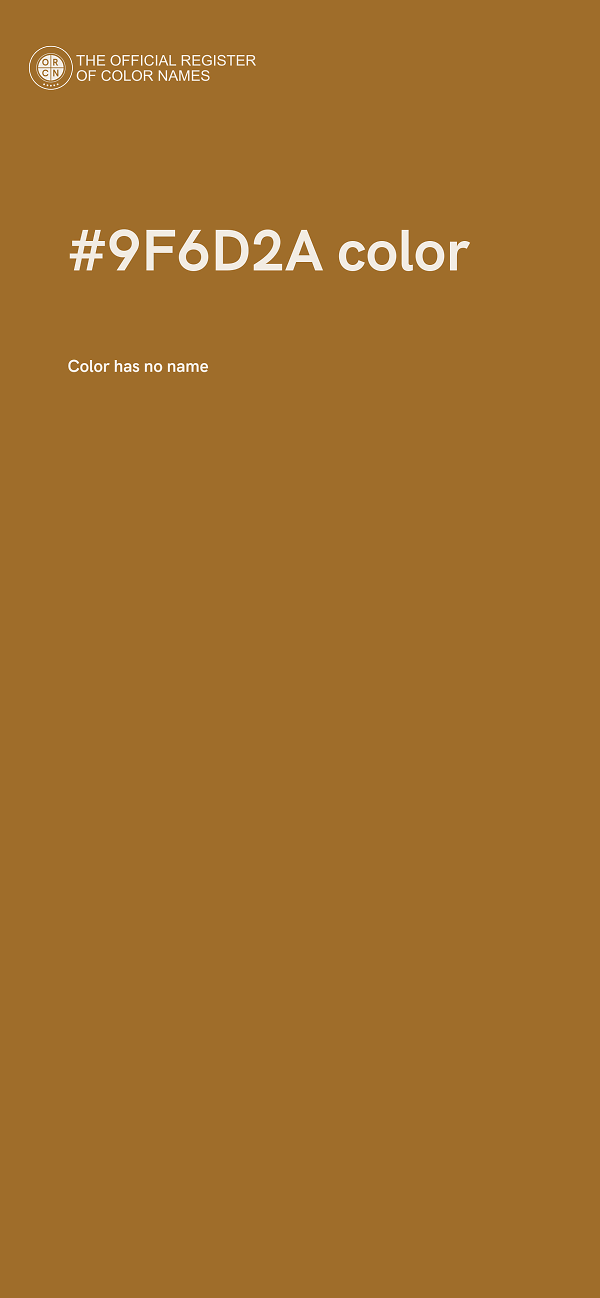 #9F6D2A color image