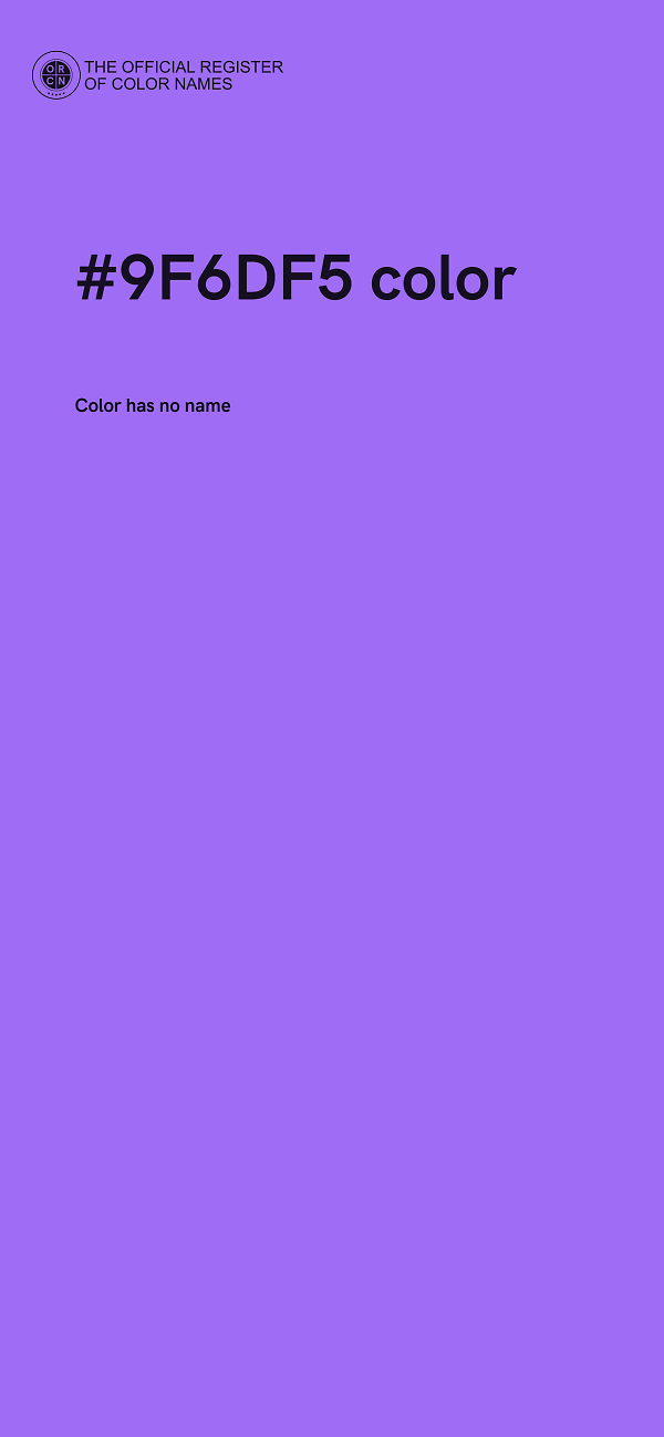 #9F6DF5 color image