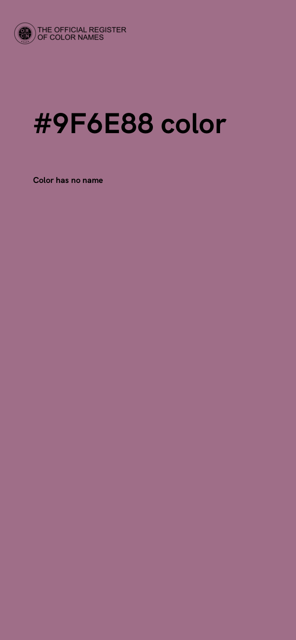 #9F6E88 color image