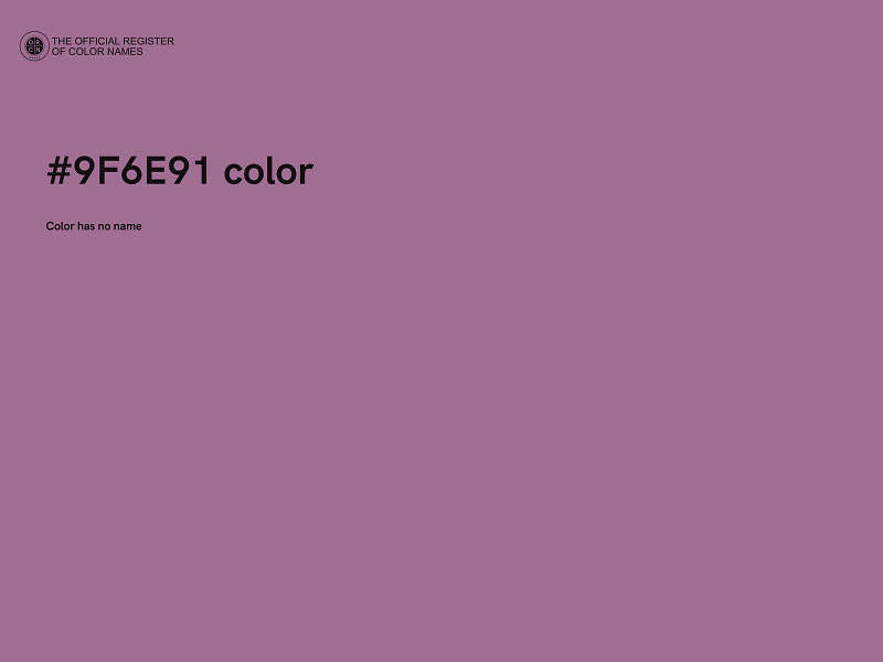 #9F6E91 color image