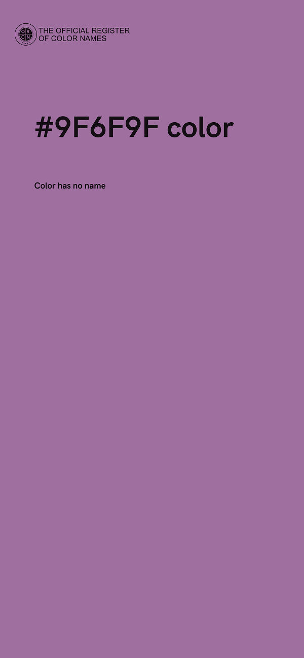 #9F6F9F color image