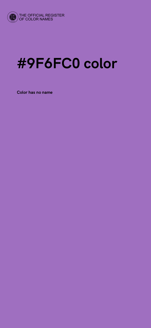 #9F6FC0 color image