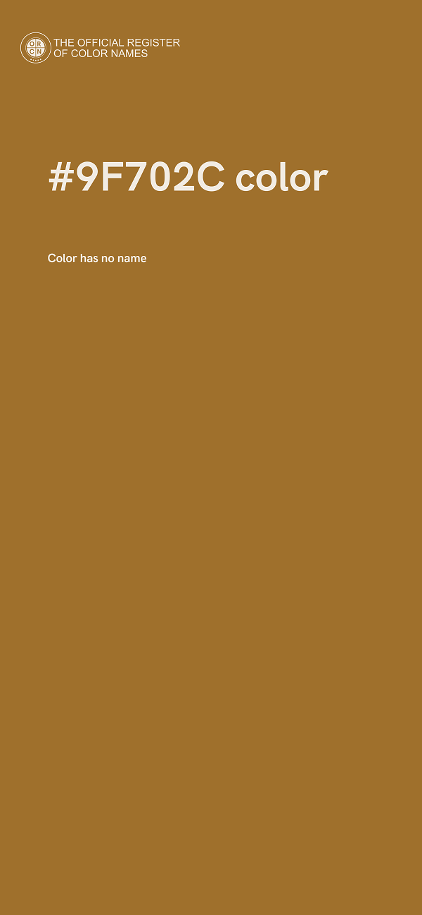 #9F702C color image