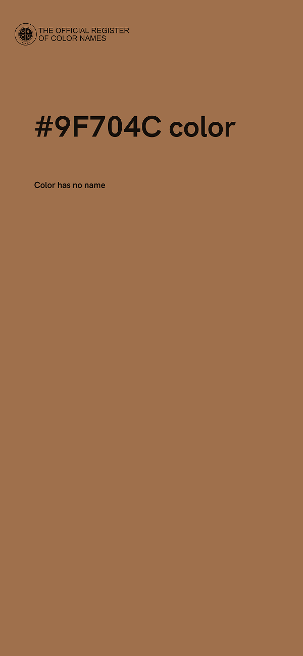 #9F704C color image