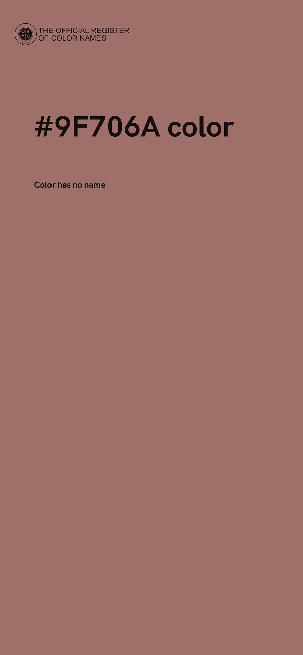 #9F706A color image