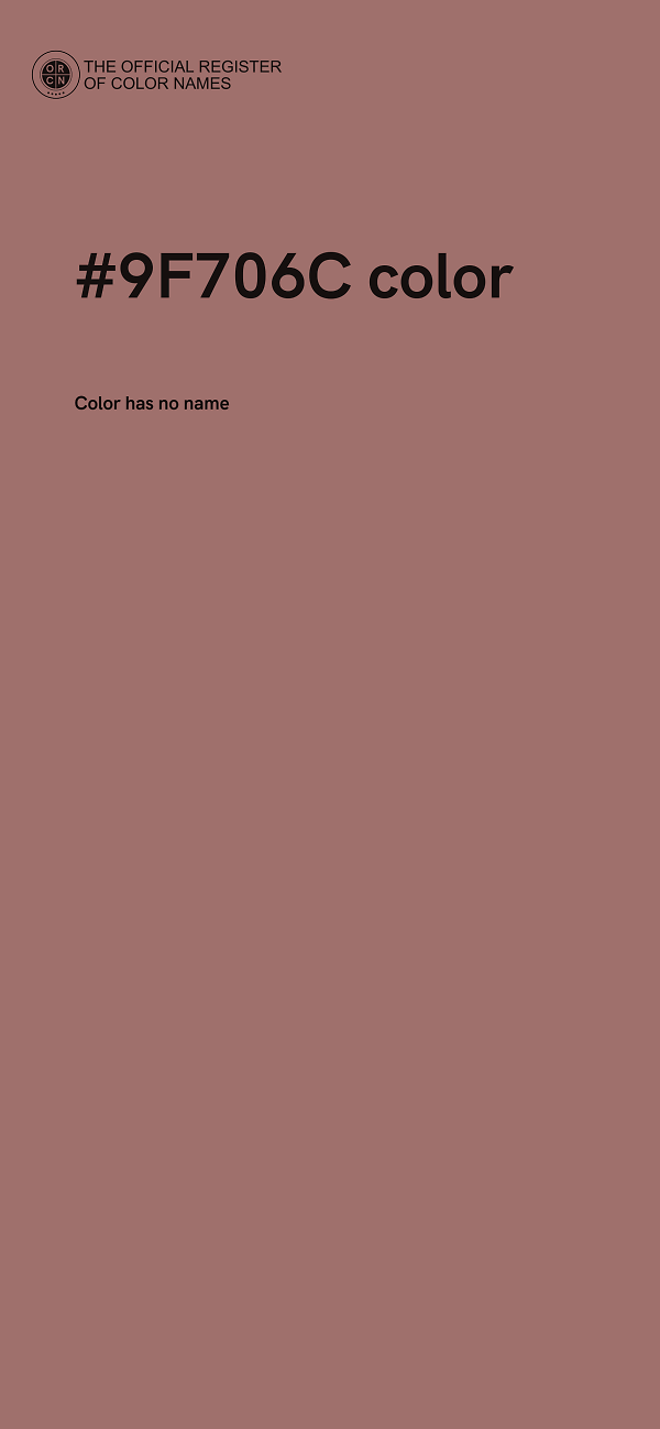 #9F706C color image