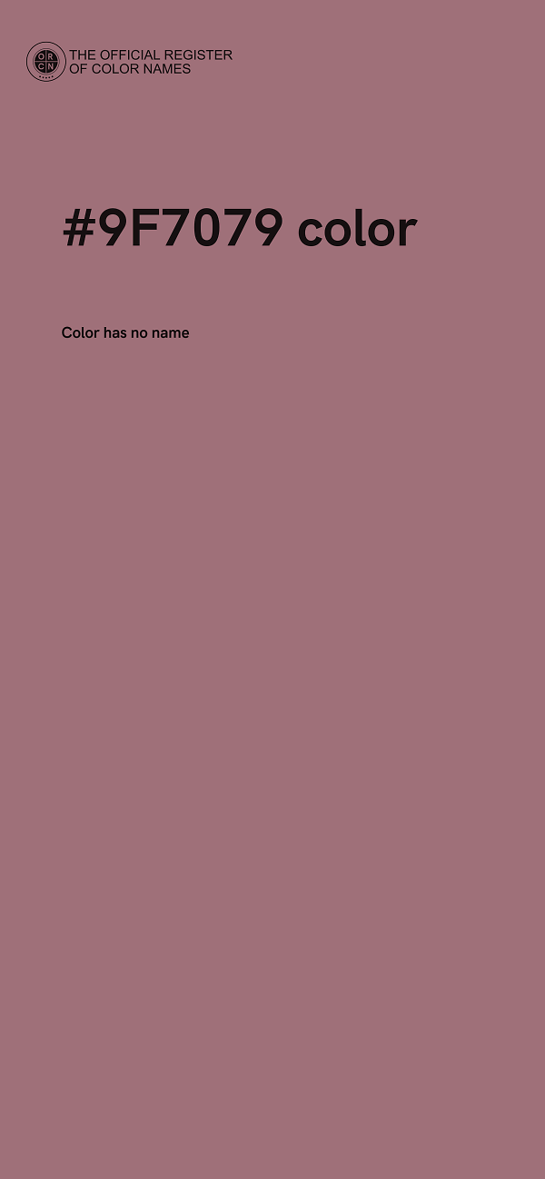 #9F7079 color image