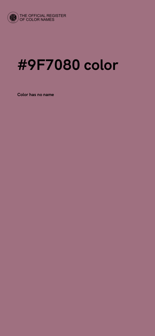 #9F7080 color image