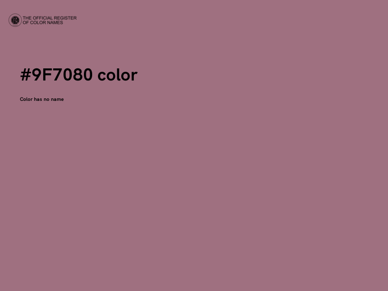 #9F7080 color image