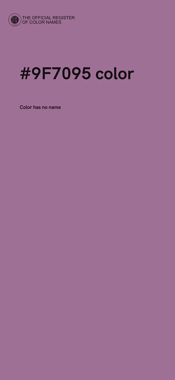 #9F7095 color image
