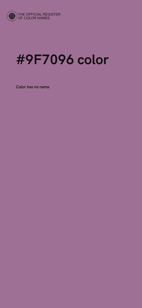 #9F7096 color image
