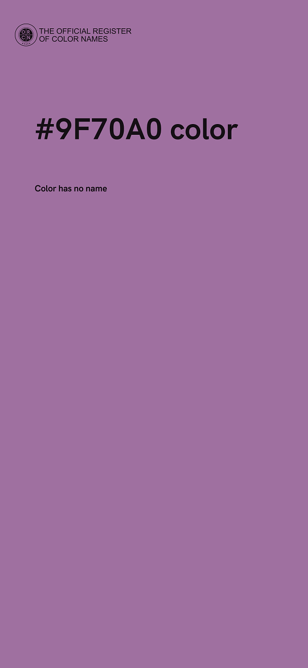 #9F70A0 color image