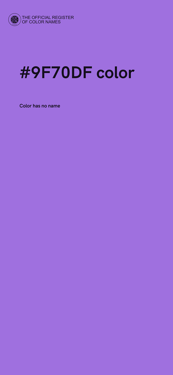 #9F70DF color image