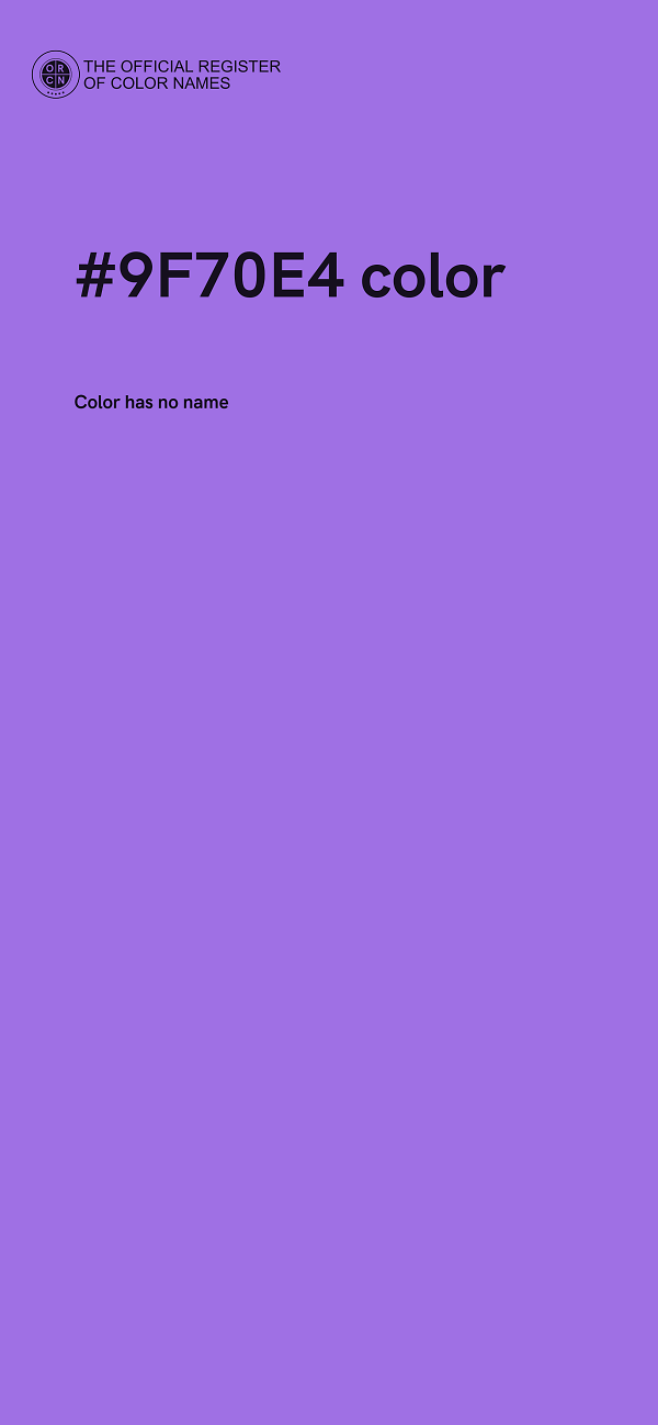 #9F70E4 color image
